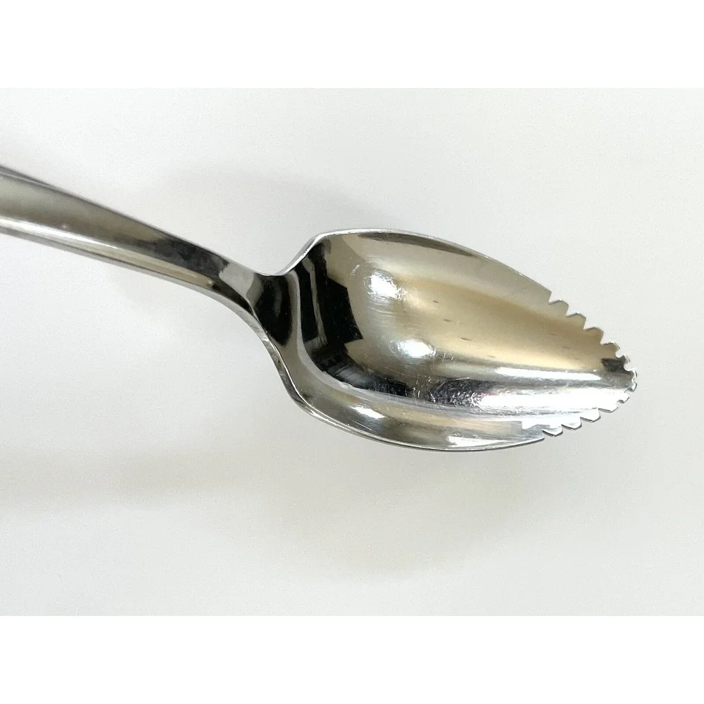 Oneida Community Stainless MCM Twin Star Atomic Serrated Grapefruit Spoon